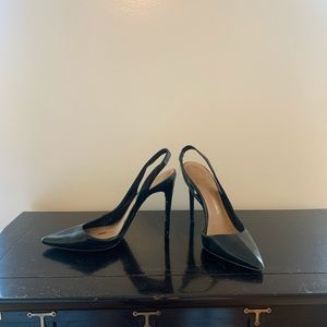 Vince Camuto Black Patent Leather Stiletto Heels